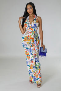 Tropical Halter dress