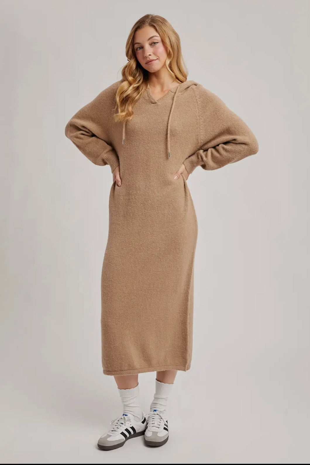 Sweater hoodie dress