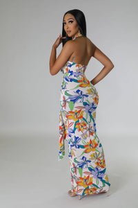 Tropical Halter dress