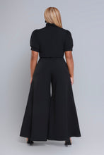 Puff Sleeve Wide Leg Jumpsuit