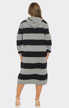 Stripe Hoodie Dress