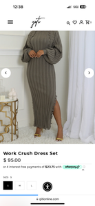 Sweater Dress Set