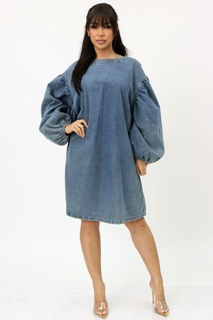 Oversized Denim Dress