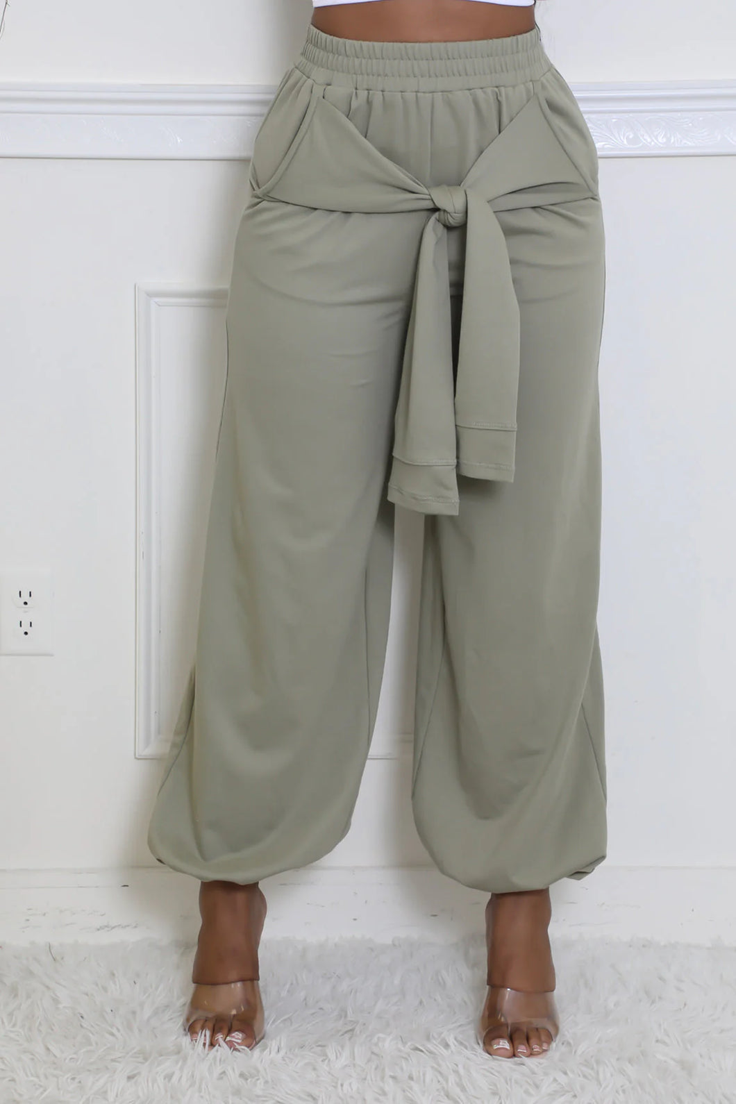 Jogger Pants with Tie