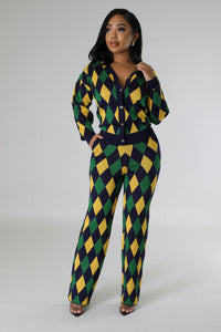 Diamond Pants Set